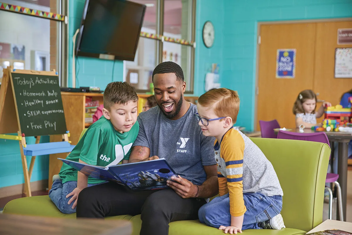 Students engaged in after-school activities at Springfield YMCA, focusing on enrichment and academic support.